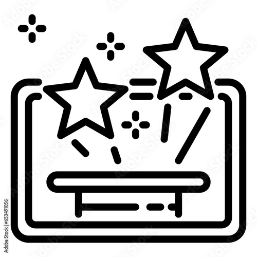 Magic Show icon, line icon style