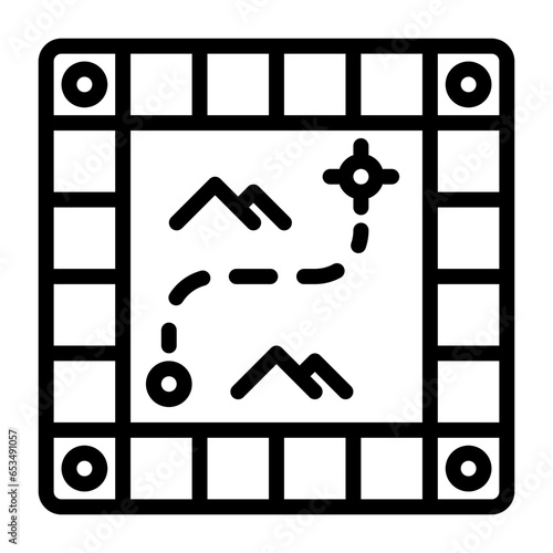Board Game icon, line icon style