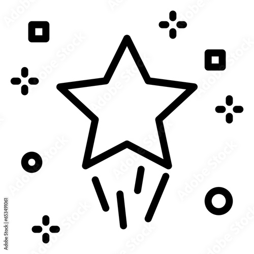 Fun icon, line icon style