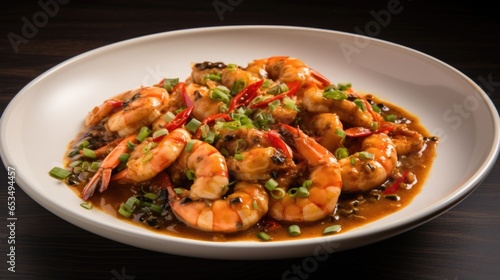 A visually stunning dish that highlights plump and juicy crawfish tails enveloped in a glossy and velvety sauce, creating a symphony of flavors that are both robust and wellbalanced.
