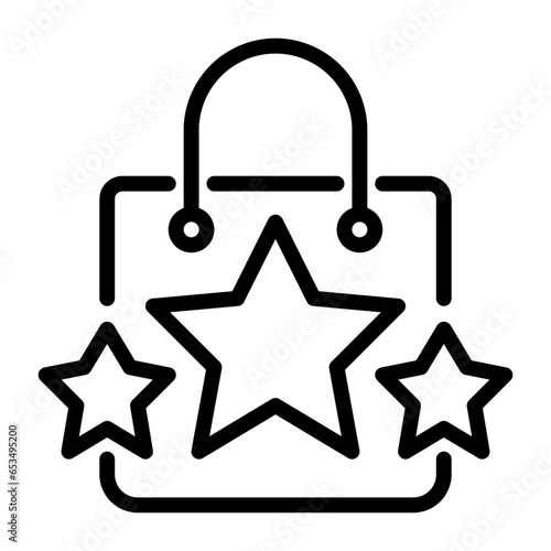 Rating icon, line icon style