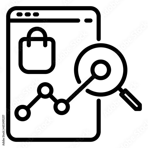 SEO icon, line icon style