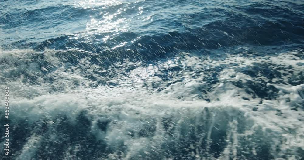 Foamy waves in the Adriatic Sea Foamy waves in the Adriatic Sea