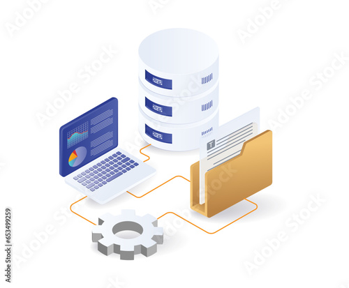 Data storage server analyst management network