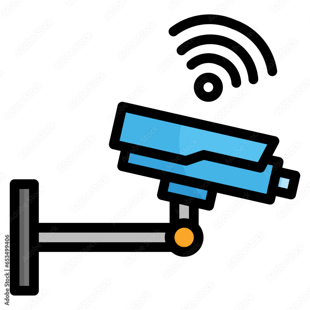 CCTV Filled Outline Icon CCTV Filled Outline Icon
