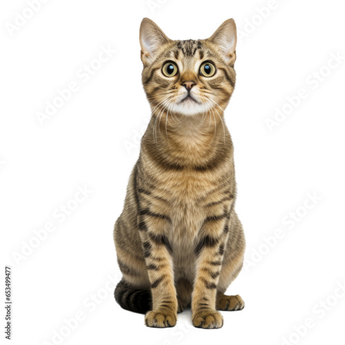 Lovely cat on isolated transparent background © PY