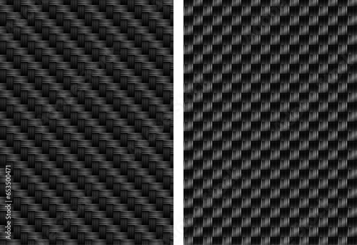 Realistic detailed close up carbon fiber texture.
