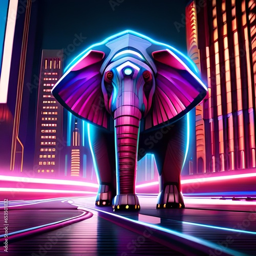 elephant in the night