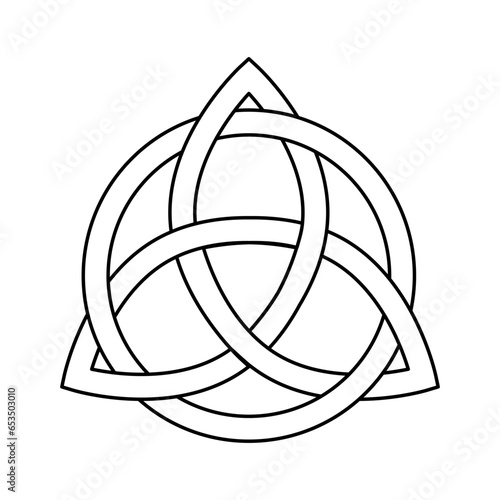 Celtic trinity knot. Vector illustration. EPS 10.