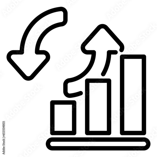 Connecting icon, line icon style