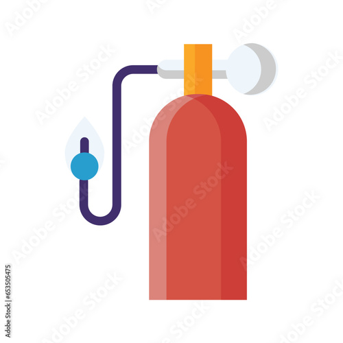 oxygen tube of healthcare and medicine flat icons