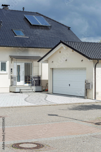 carport in a new building area