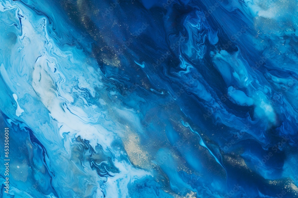 sapphire blue background with marbled texture | Generative AI
