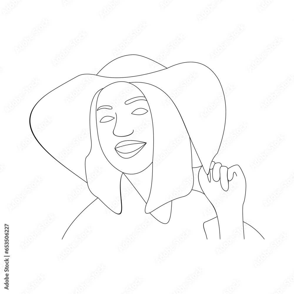 beauty woman line art beauty woman line art
