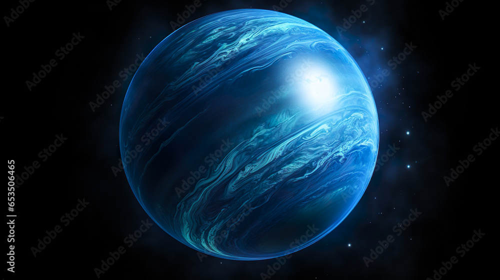 青く輝く美しい惑星 青く輝く美しい惑星