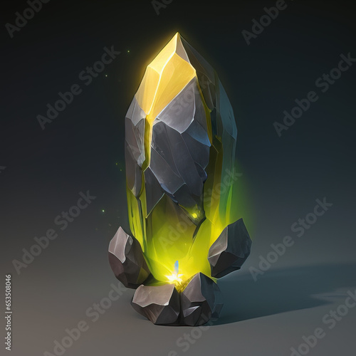 Magic Gemstone Crystal Gem - Fantasy Game Asset
