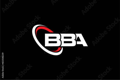 BBA creative letter logo design vector icon illustration