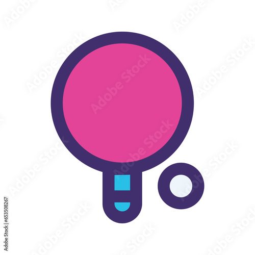 pingpong of sport equipment icons