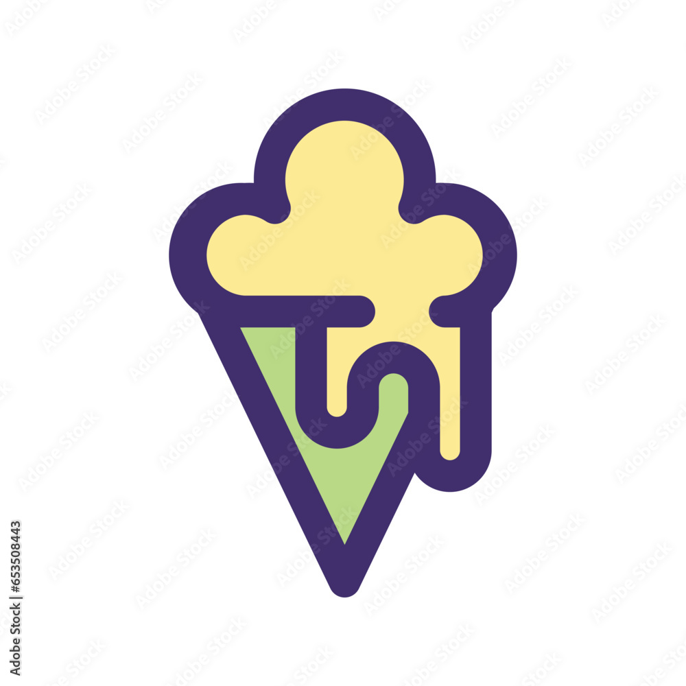 ice cream of springtime filled icons ice cream of springtime filled icons