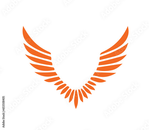 Wings hawk bird logo eagle fly slogan PNG cartoon vector design