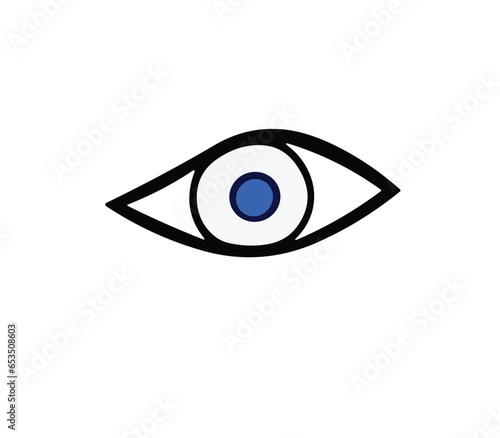 Eye vision symbol body prat PNG cartoon design