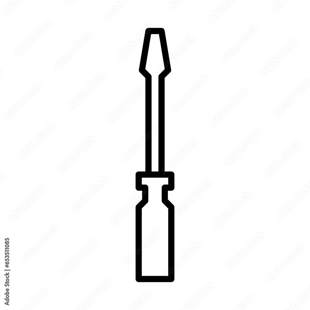 screwdriver icon in line style