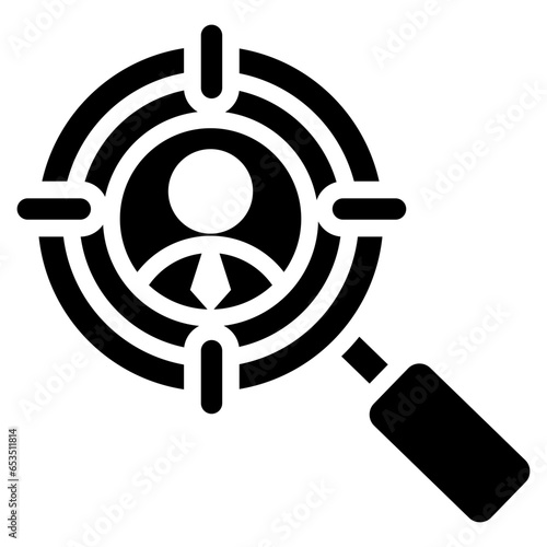 Head Hunting Glyph Icon