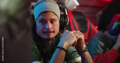Young man experiencing defeat in a gaming tournament