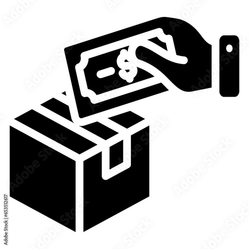 Selling Product Glyph Icon