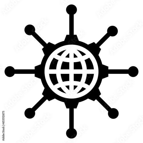 Networking Service Glyph Icon