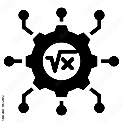 Applied Mathematics Glyph Icon