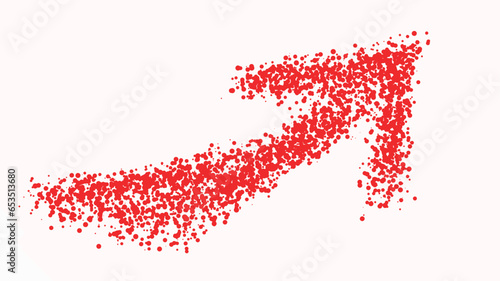 大胆な赤い矢印のイラスト