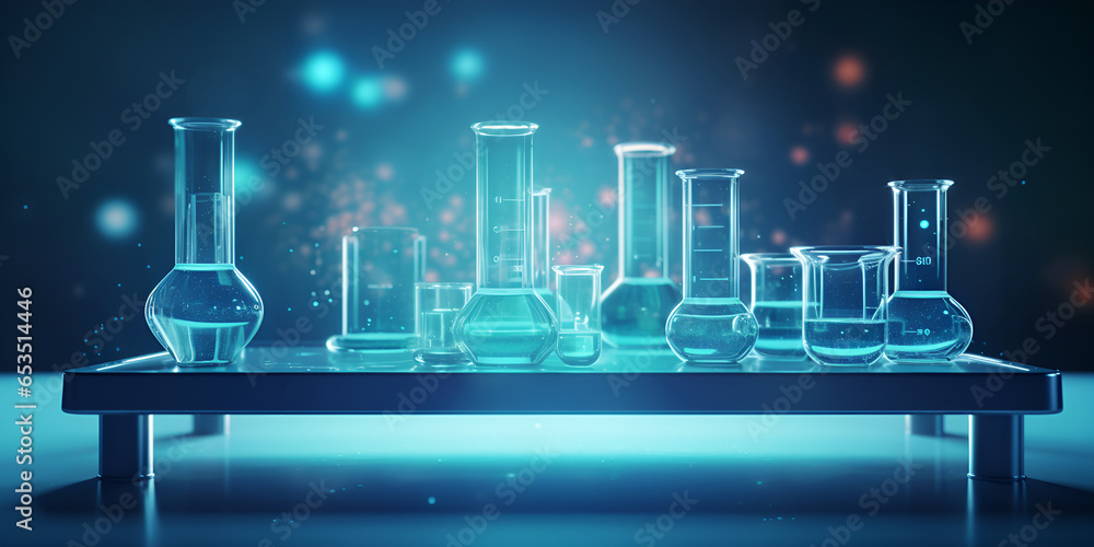 chemical laboratory glassware, Flask and glassware equipment , Conical