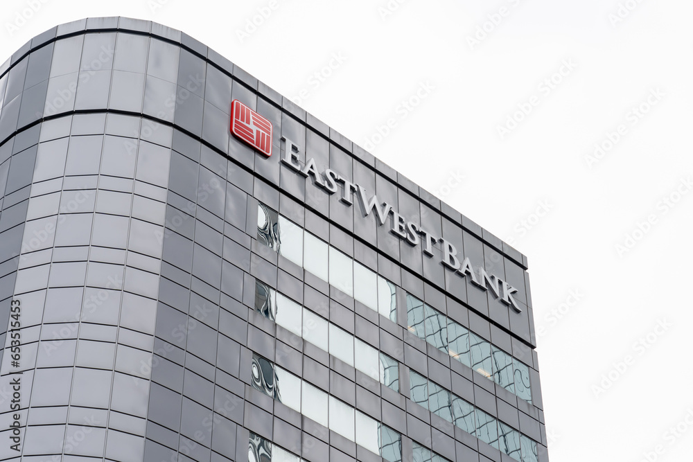 East West Bank office building in downtown Los Angeles, CA, USA May