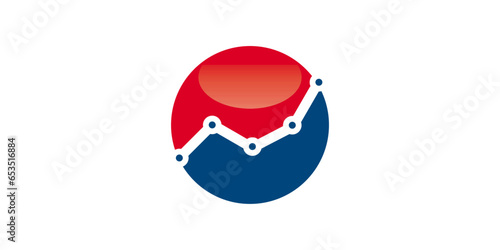 logo design elemen data finance in circle icon vector inspiration Free Download logo design elemen data finance in circle icon vector inspiration - GFXLoad