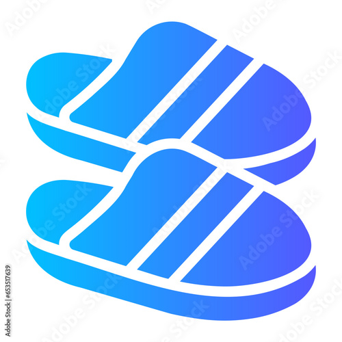 slippers Gradient icon