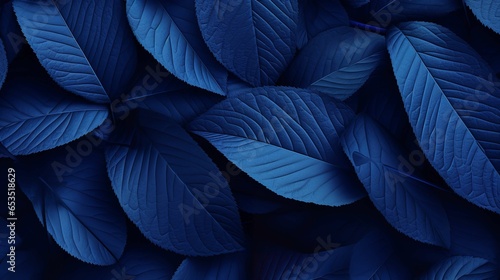 Blue leaf wallpapers in nature which are attractive to sight, Generative AI.