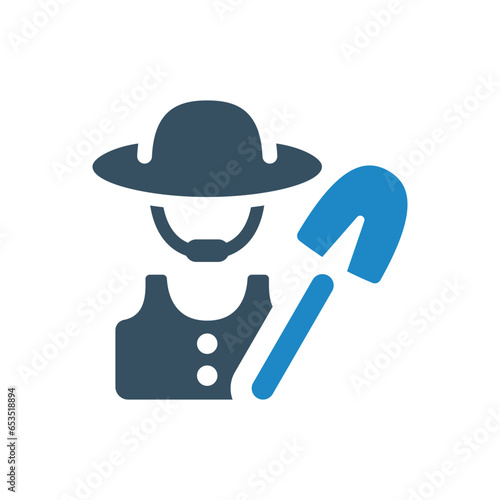 farmer icon vector illustration