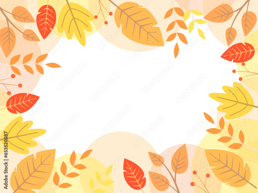 秋フレーム　秋背景　autumn frame　autumn background