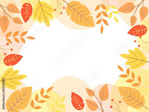 秋フレーム 秋背景 autumn frame autumn background