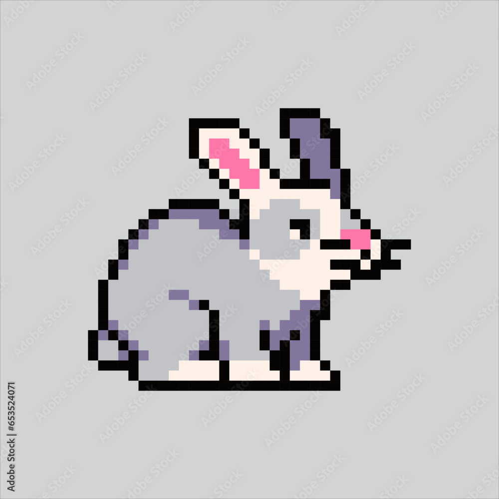 Pixel art illustration Rabbit. Pixelated Rabbit. Cute Rabbit animal icon pixelated
for the pixel art game and icon for website and video game. old school retro. Pixel art illustration Rabbit. Pixelated Rabbit. Cute Rabbit animal icon pixelated
for the pixel art game and icon for website and video game. old school retro.