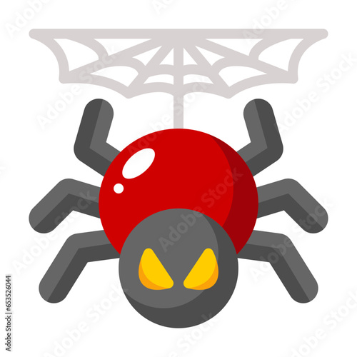 Spider flat icon