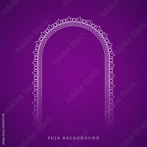 Hindu Festival Durga Puja Border Decorations, Durga Puja Frame, Durga Puja Background	