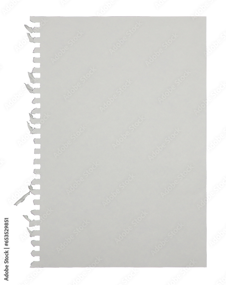 White note paper on transparent background png file White note paper on transparent background png file