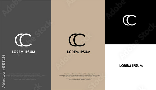 modern design logo for infographics with different background colour