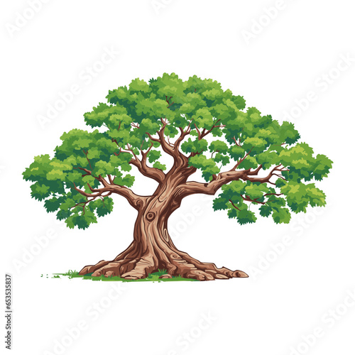Village background tree, village bg