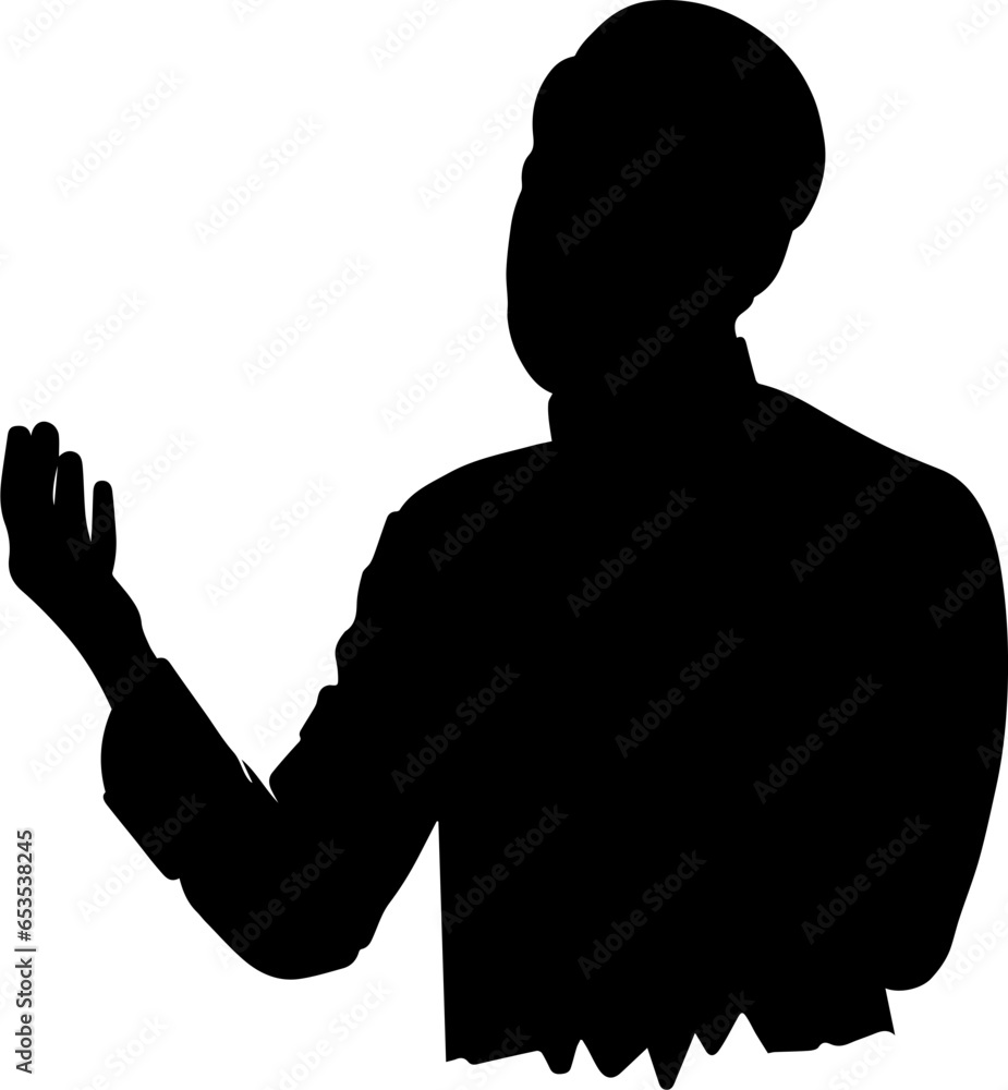 Devout Muslim Boy in Prayer: Vector Illustration