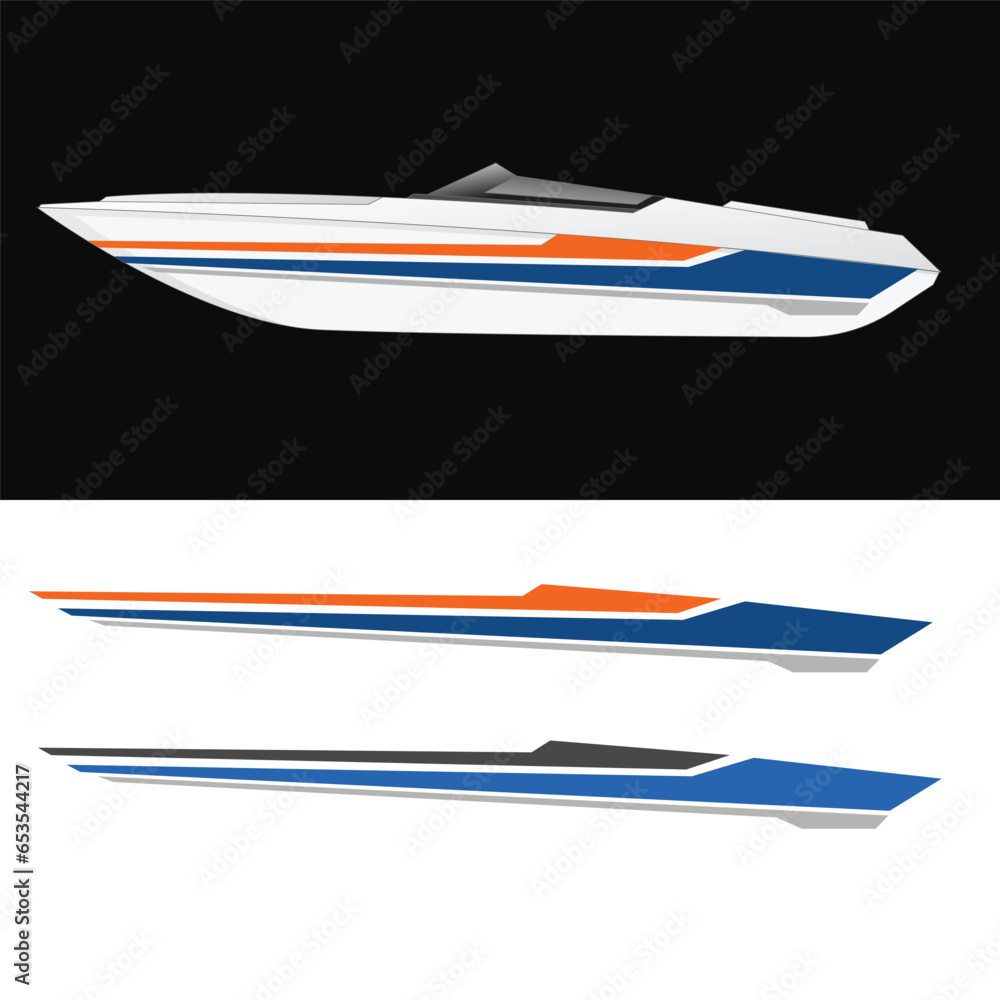 boat body wrapping sticker decal vector design
boat body wrapping sticker decal vector design