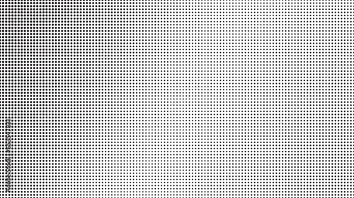 Black and White Dots, Halftone effect. Gradient