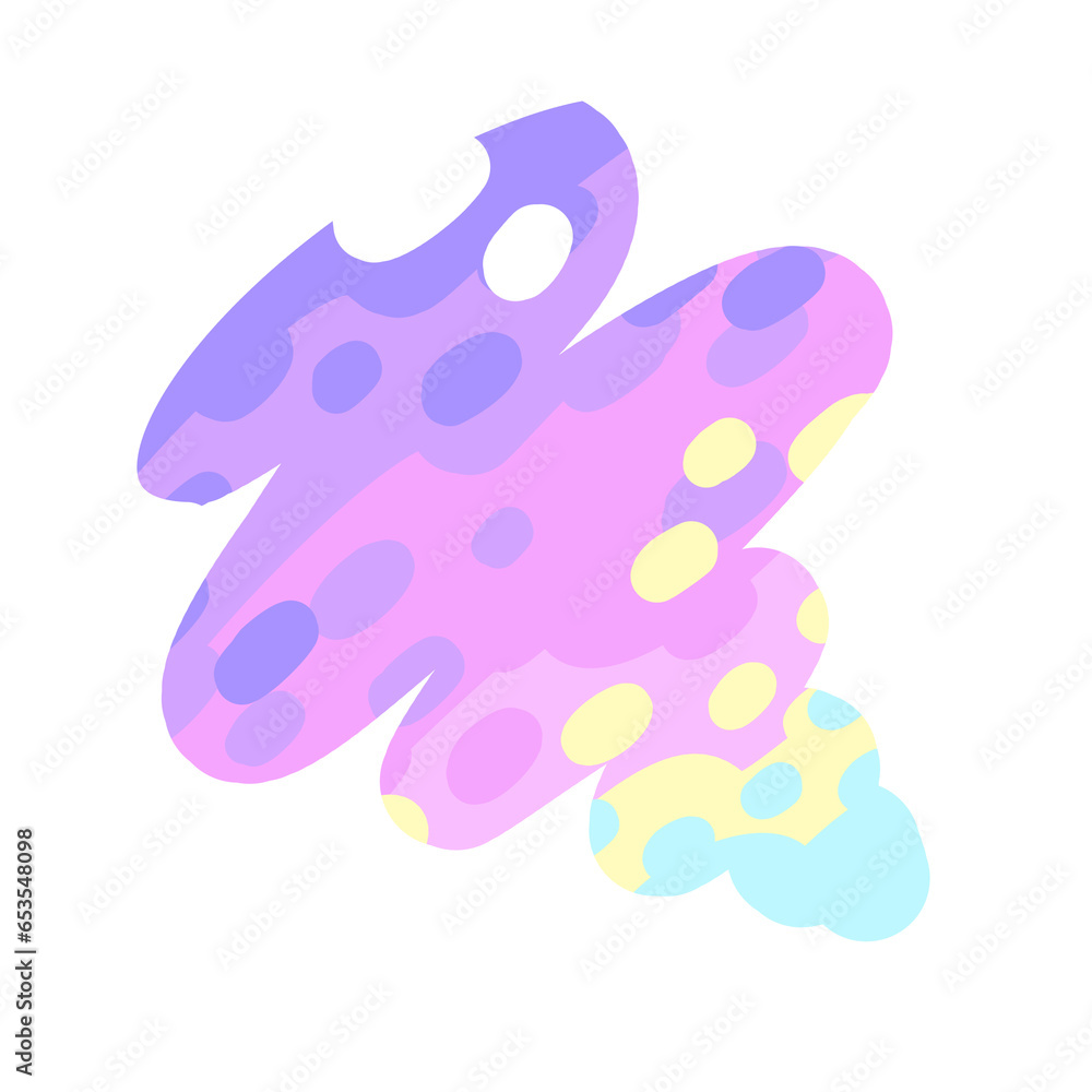 Obraz premium レトロデフォルメライン♪PNG